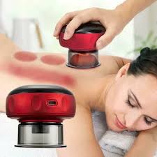 Home Electric Guasha Scraping Massage Cupping Body Massage Vacuum Cans Suction Cup Heating Fat Burner Anti-cellulite Massage